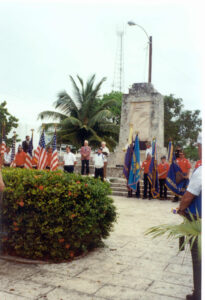 Irving R Eyster at the podium-Memorial Day 1994