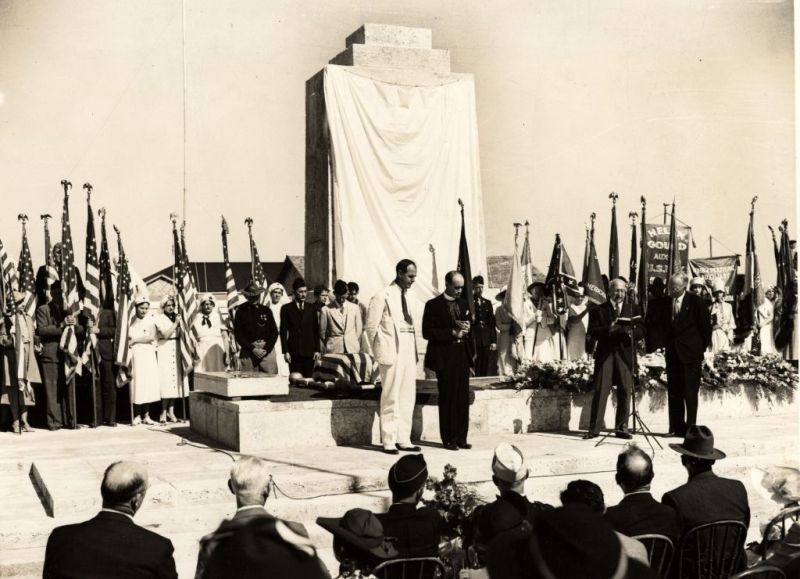 Monument dedication November 14, 1937